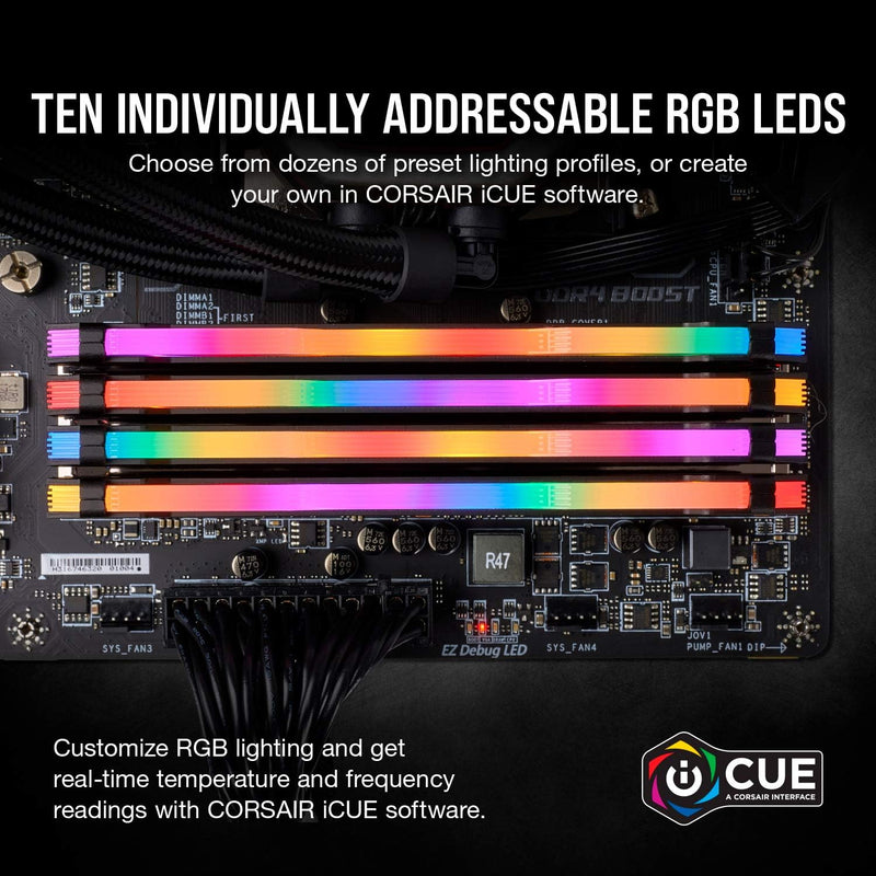 【精選優惠】CORSAIR 32GB Kit (2x16GB) VENGEANCE RGB PRO CMW32GX4M2E3200C16 DDR4 3200MHz Memory