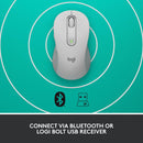 Logitech Signature M650 Silent Wireless Mouse 靜音無線滑鼠 - Pearl White 珍珠白色 910-006261 原裝行貨