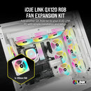 Corsair iCUE LINK QX120 RGB White 120mm PWM PC Case Fan (CO-9051005-WW)