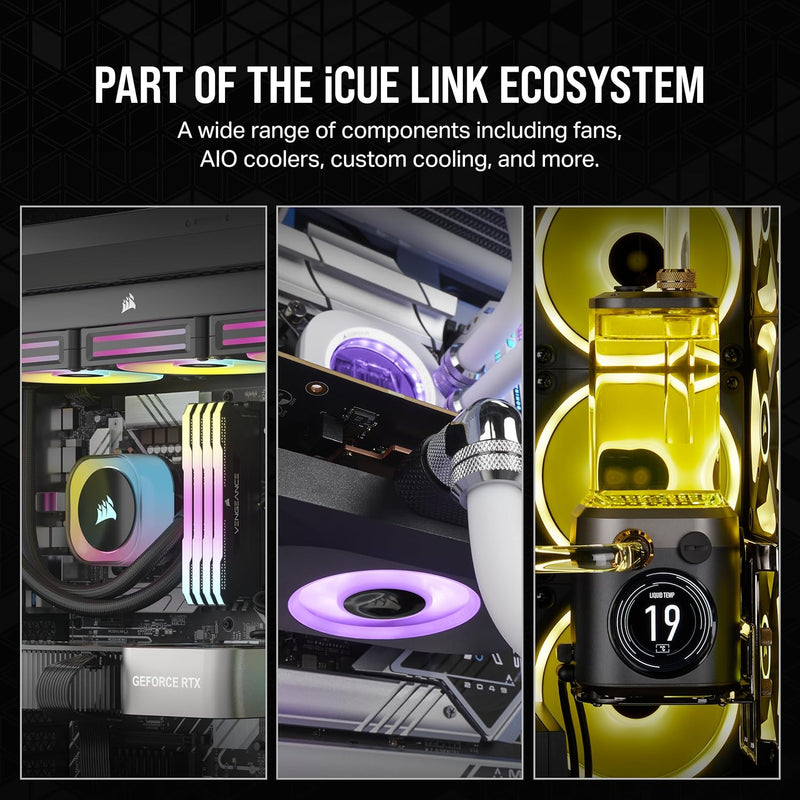 Corsair iCUE LINK RX120 RGB 120mm PWM Single Fan Expansion - Black 黑色 (單件裝) CO-9051017-WW