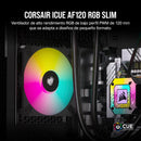 Corsair iCUE AF120 RGB SLIM 120mm PWM Fluid Dynamic Bearing Single Fan - Black 黑色 (單件裝) CO-9050162-WW