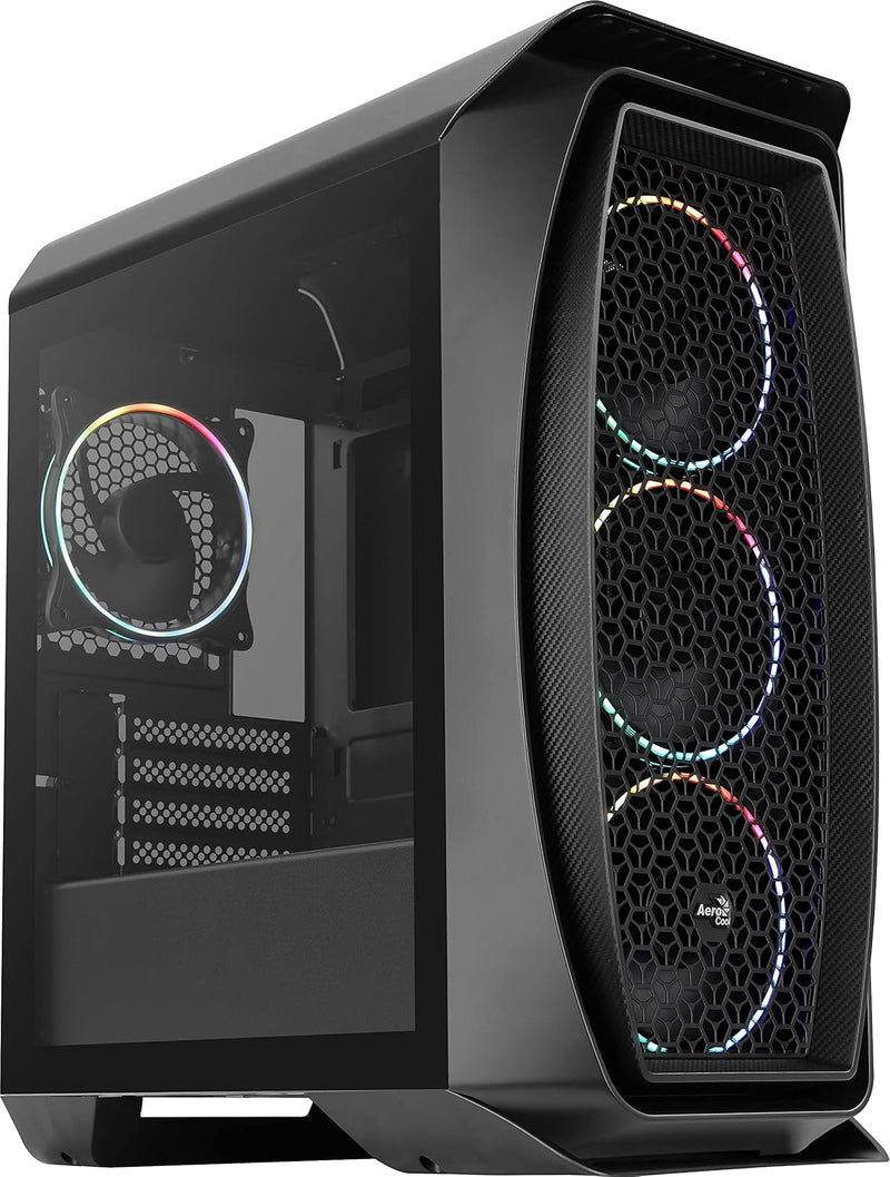 AeroCool Aero One Eclipse ARGB Black Black Tempered Glass ATX Case 