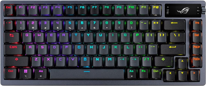 ASUS 華碩 ROG AZOTH NX 75% RGB (黑色)無線自組電競機械鍵盤 (茶軸)(90MP0317-BKUA01)