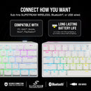 Corsair K70 PRO MINI Wireless 60% Mechanical CHERRY MX Red Switch Keyboard with RGB Backlighting - White CH-9189110-NA