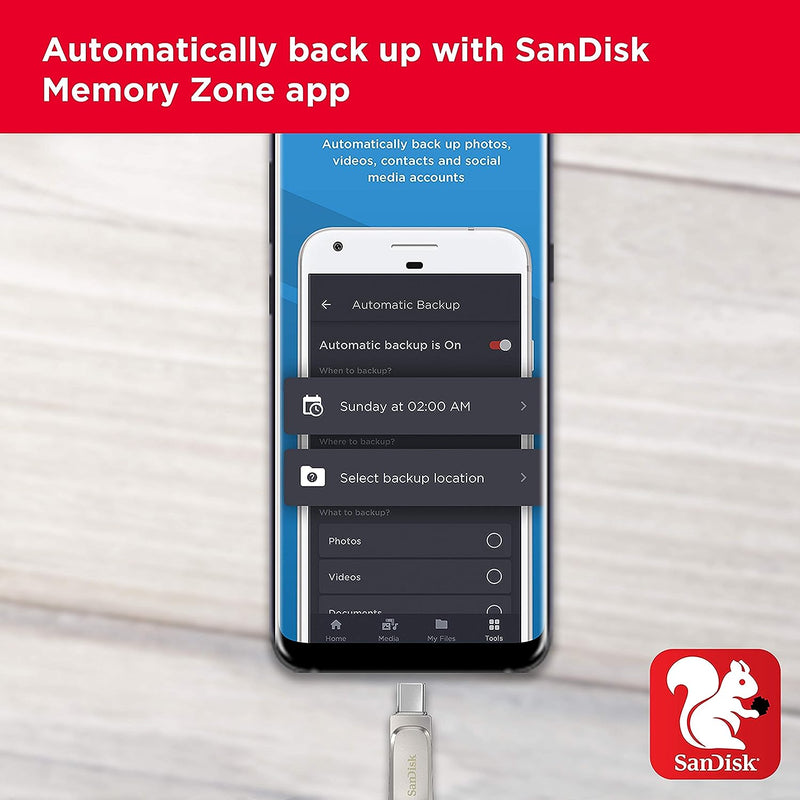 SanDisk 512GB SanDisk Ultra Dual Drive Luxe USB Type-C (Type-C and Type-A) 鋁金屬雙用隨身碟 SDDDC4-512G-G46 772-4319