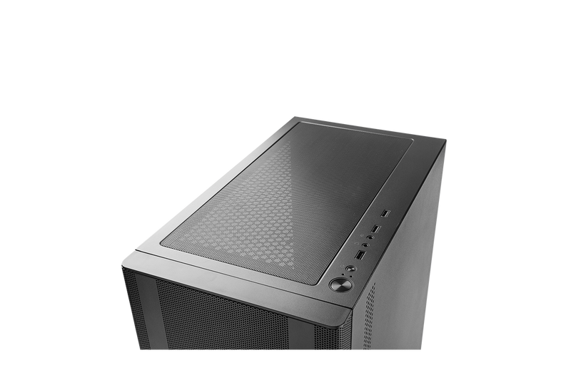 TECWARE Flatline Mini Tower Case (Black) TG mATX Case TWCA-FTLN-BK