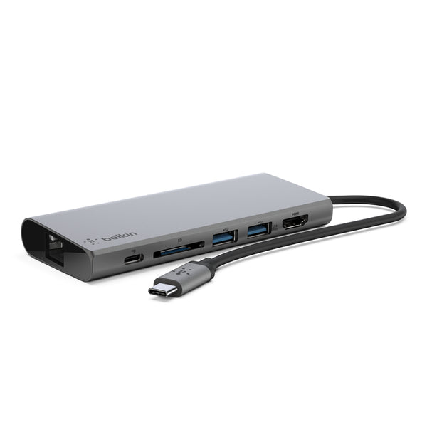 Belkin F4U092btSGY USB-C 便攜式多媒體集線器