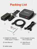 FIREBAT R3 (16G+512G SYSTEM) Mini PC (AMD Ryzen 3 4300U / 16GB LPDDR4 / 512GB SSD / Windows 11 Pro) CS-FR3