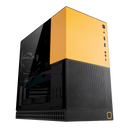 Geometric Future MODEL 4 King Arthur Black / YellowTempered Glass ATX Case