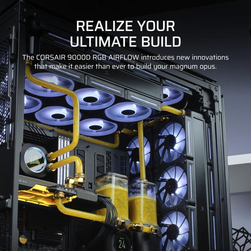 CORSAIR 9000D Black 黑色 AIRFLOW Super Full-Tower PC Case CC-9011273-WW