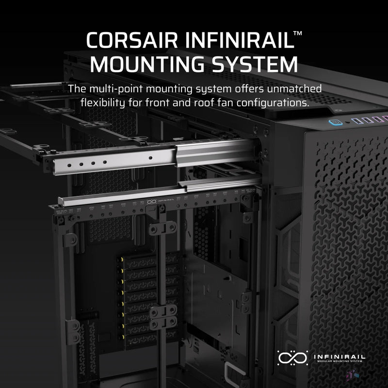 CORSAIR 9000D Black 黑色 AIRFLOW Super Full-Tower PC Case CC-9011273-WW