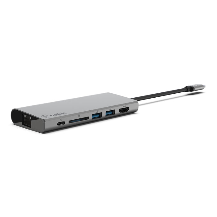 Belkin F4U092btSGY USB-C 便攜式多媒體集線器
