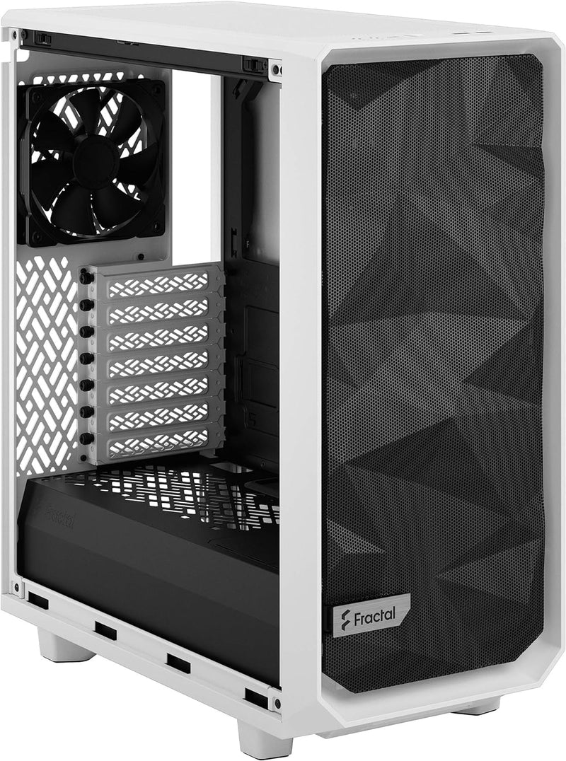 Fractal Design Meshify 2 Compact Clear White Tempered Glass ATX Case FD-C-MES2C-05 