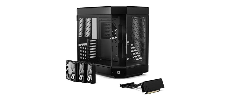 HYTE CA-HY60BB 黑色 Tempered Glass Mid-Tower ATX Case w/RiserCable 4.0