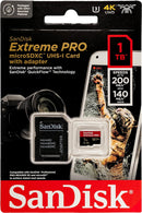 SanDisk 1TB Extreme Pro microSD (V30 UHS-I U3 A2 4K UHD 200MB/s) SDSQXCD-1T00-GN6MA 772-4531