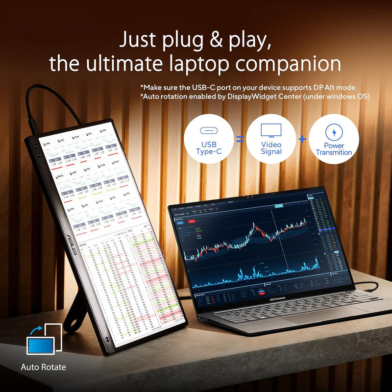 [Latest Product] ASUS 15.6" ZenScreen MB166CR FHD IPS (16:9) Portable Screen 