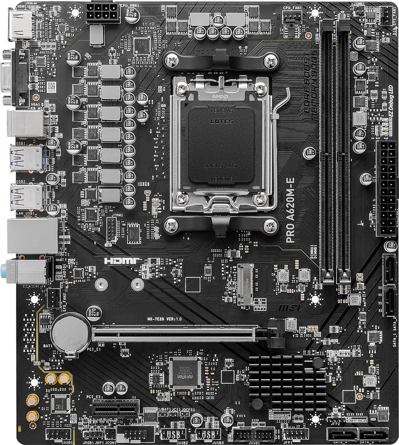 MSI PRO A620M-E DDR5,Socket AM5 mATX Motherboard