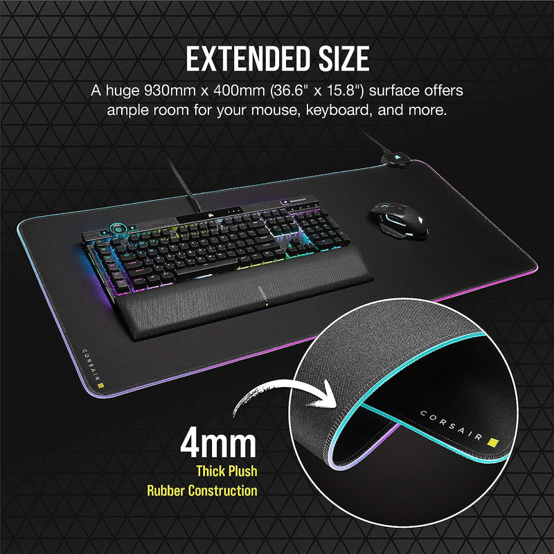 Corsair MM700 RGB Extended Cloth Gaming Mouse Pad CH-9417070-WW 