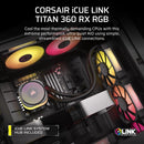 CORSAIR iCUE LINK TITAN 360 RX RGB 360mm Liquid CPU Cooler CW-9061018-WW