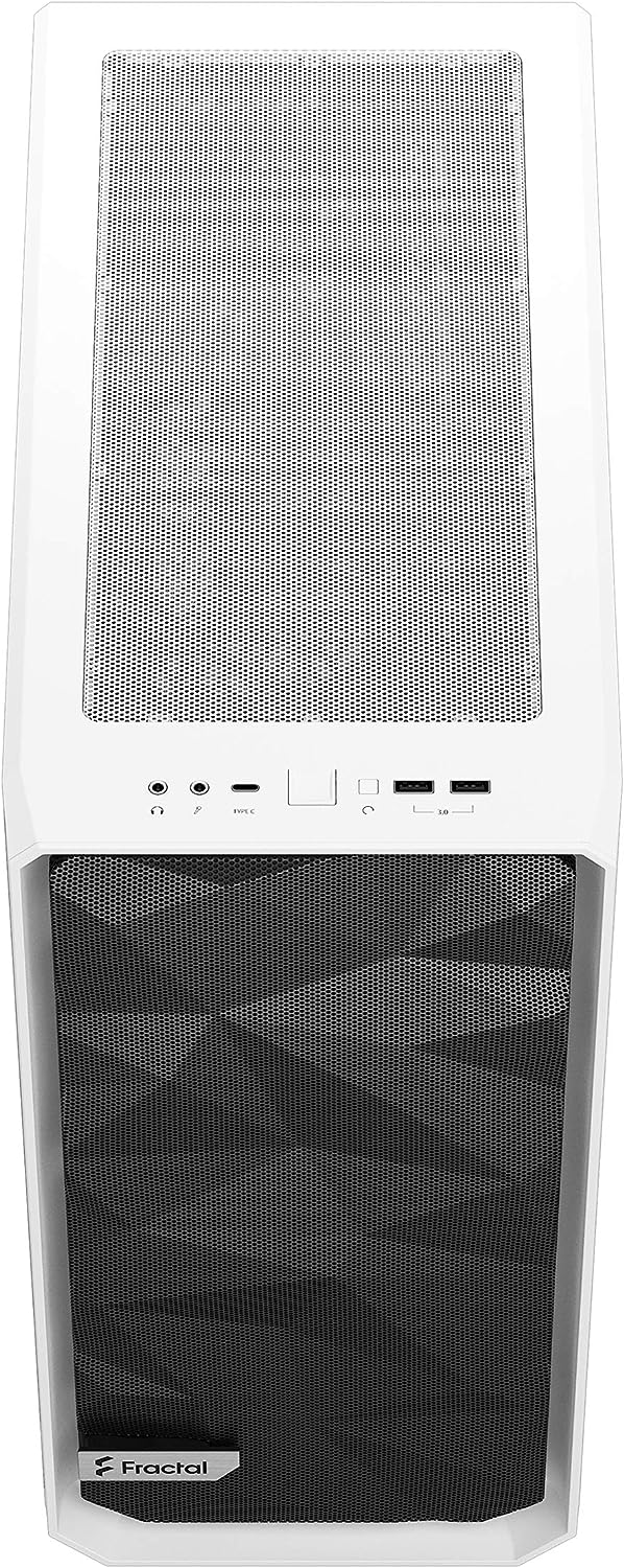 Fractal Design Meshify 2 Compact Clear White Tempered Glass ATX Case FD-C-MES2C-05 
