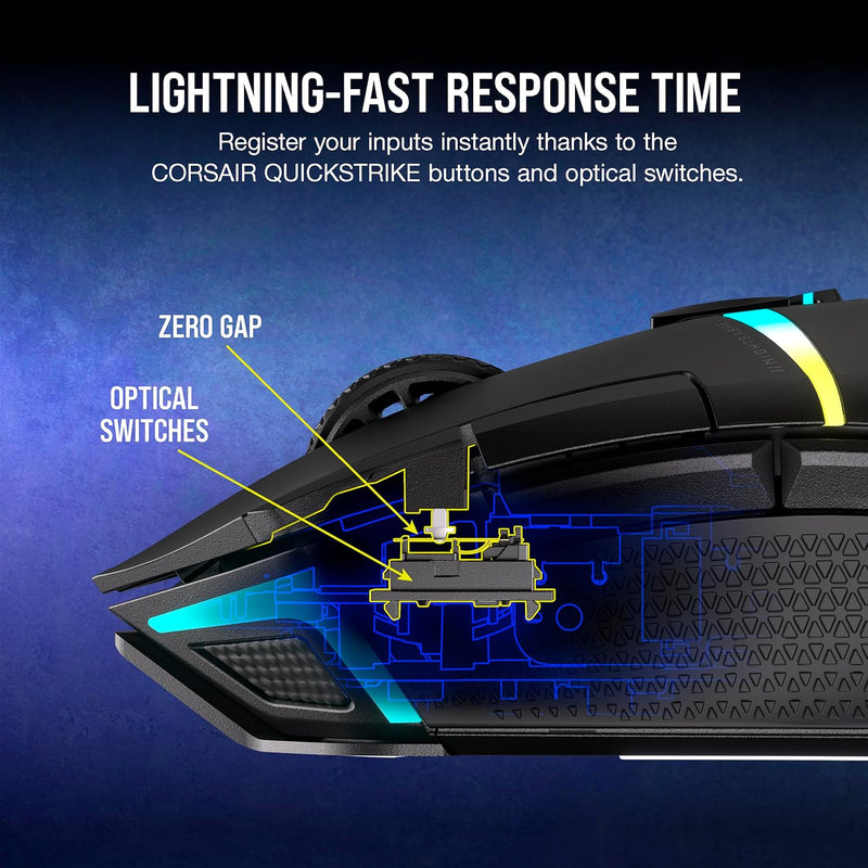 Corsair NIGHTSABRE WIRELESS RGB Gaming Mouse CH-931B011-AP 