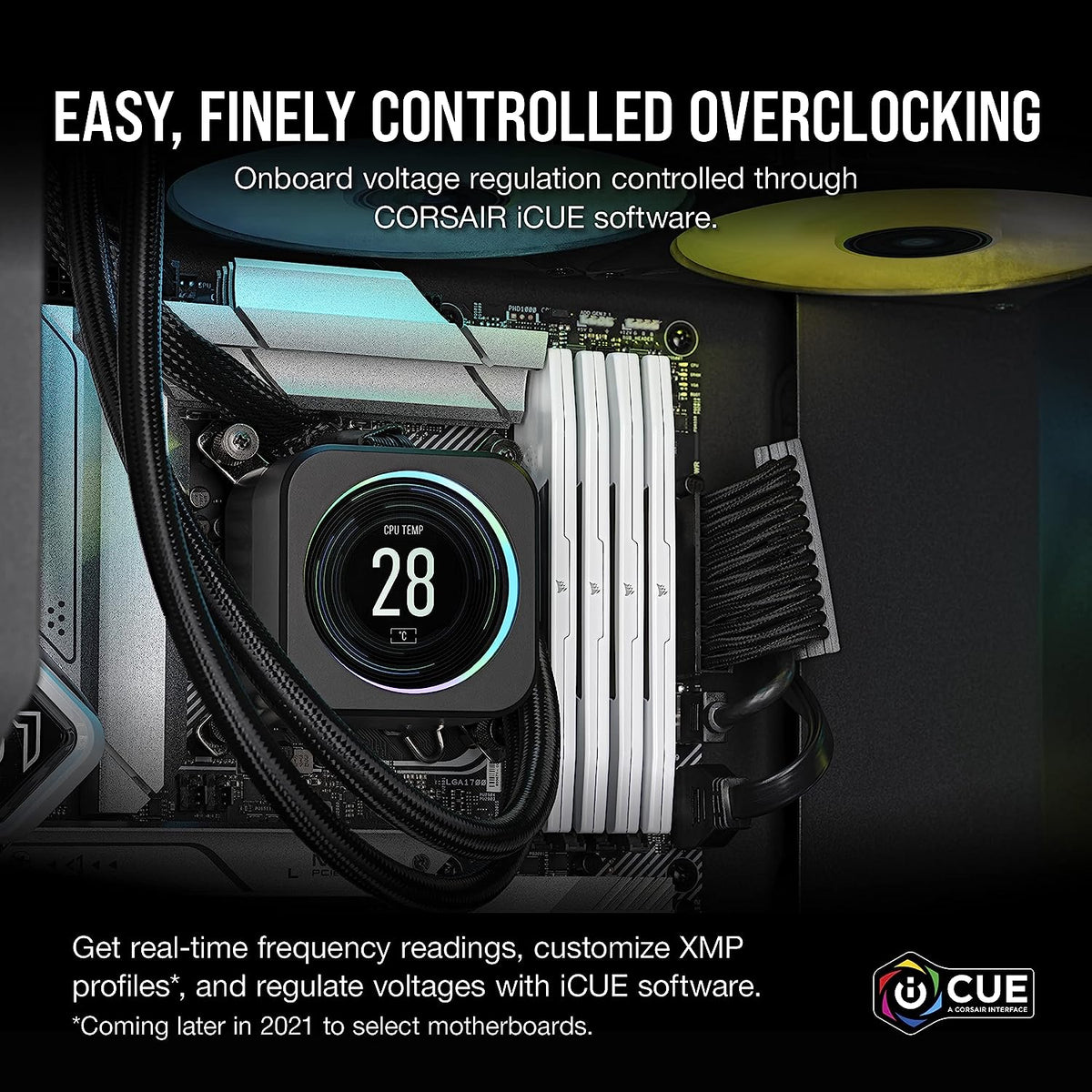 CORSAIR 64GB Kit (2x32GB) VENGEANCE White 白色CMK64GX5M2B5600C40W DDR5