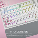 Corsair K70 CORE SE RGB Mechanical Gaming Keyboard with Palm Rest (Cherry MLX Red Switch) Cherry Blossom 櫻花色 CH-9109C1E-NA