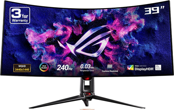 [Latest Product] ASUS 39" ROG Swift OLED PG39WCDM 240Hz WQHD 3440x1440 WOLED (21:9) Curved Gaming Monitor (HDMI2.1) 