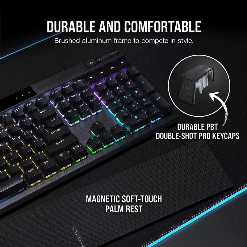 【CORSAIR 5月份電競產品優惠】Corsair K70 RGB PRO Mechanical Gaming Keyboard with PBT DOUBLE SHOT PRO Keycaps - CHERRY® MX Brown CH-9109412-NA