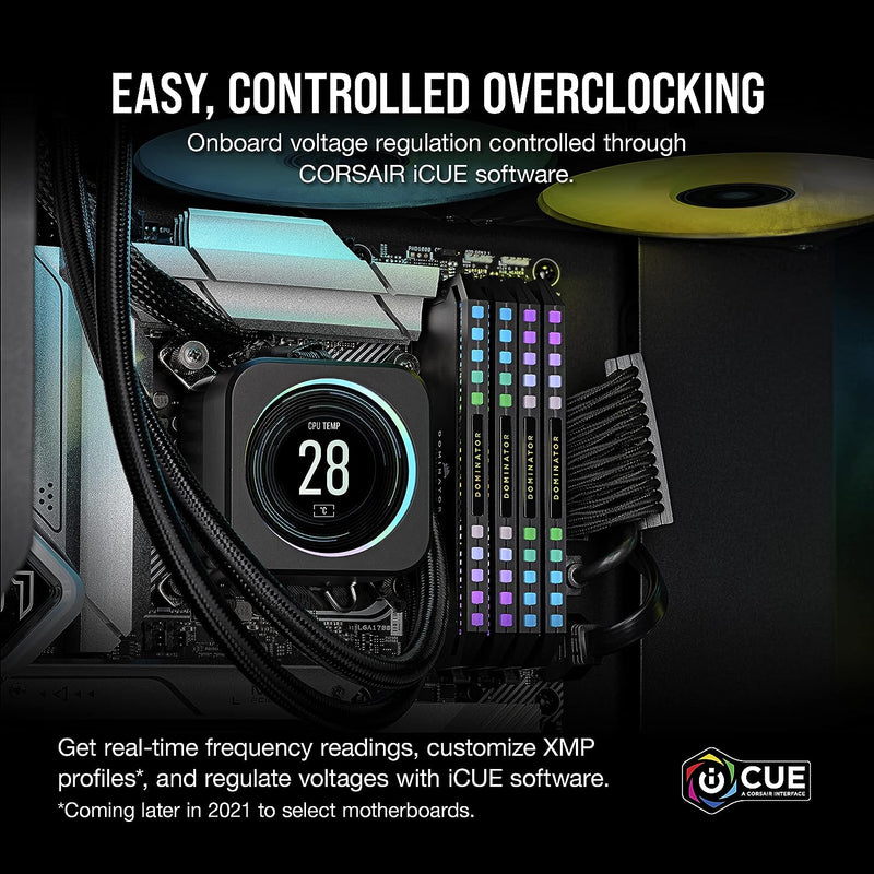 CORSAIR 64GB Kit (2x32GB) DOMINATOR PLATINUM RGB CMT64GX5M2B5200C40 DDR5 5200MHz Memory 
