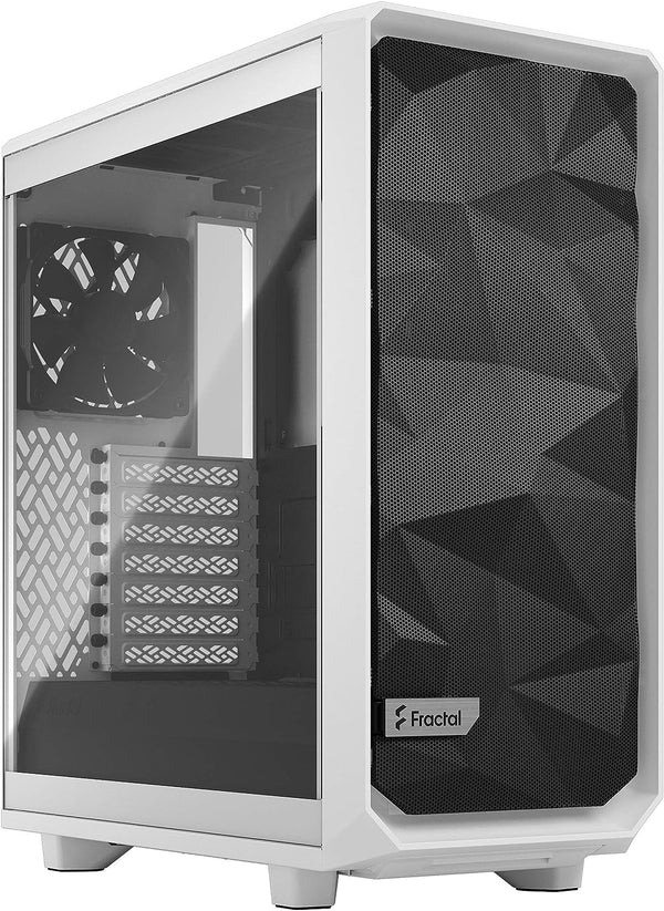 Fractal Design Meshify 2 Compact Clear White Tempered Glass ATX Case FD-C-MES2C-05 