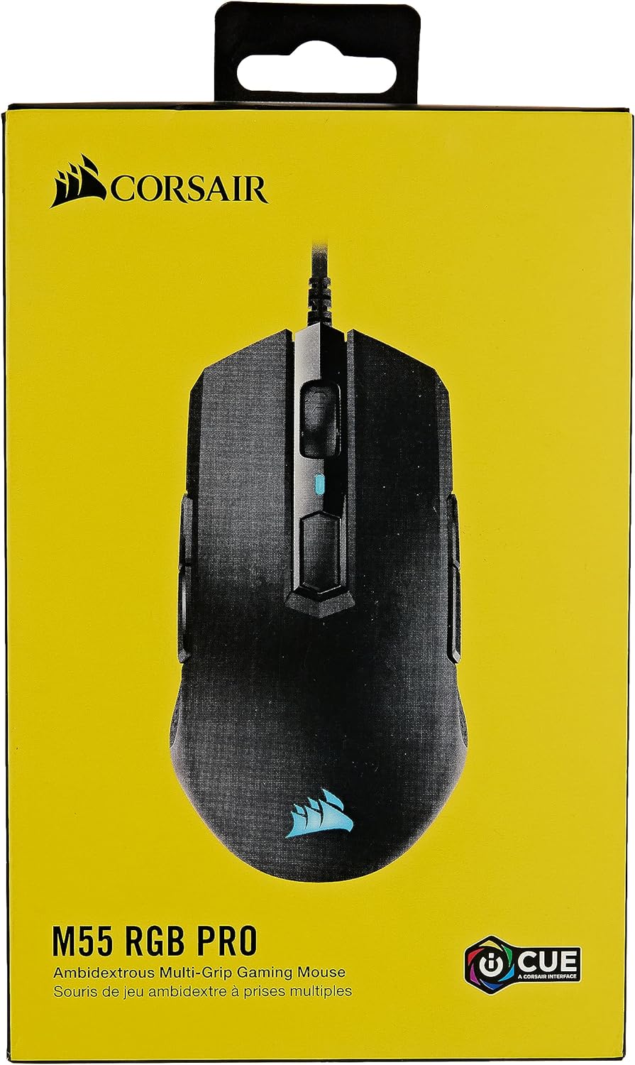 Corsair M55 RGB PRO Ambidextrous Multi Grip Gaming Mouse CH 9308011 AP