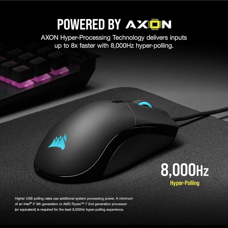 Corsair SABER RGB PRO WIRELESS CHAMPION SERIES Ultra-Lightweight FPS/MOBA Gaming Mouse CH-9313211-AP 