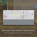 Corsair K70 CORE SE RGB Mechanical Gaming Keyboard with Palm Rest (Cherry MLX Red Switch) Cherry Blossom 櫻花色 CH-9109C1E-NA