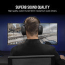 Corsair HS60 HAPTIC Stereo Gaming Headset with Haptic Bass — Carbon CA-9011228-AP