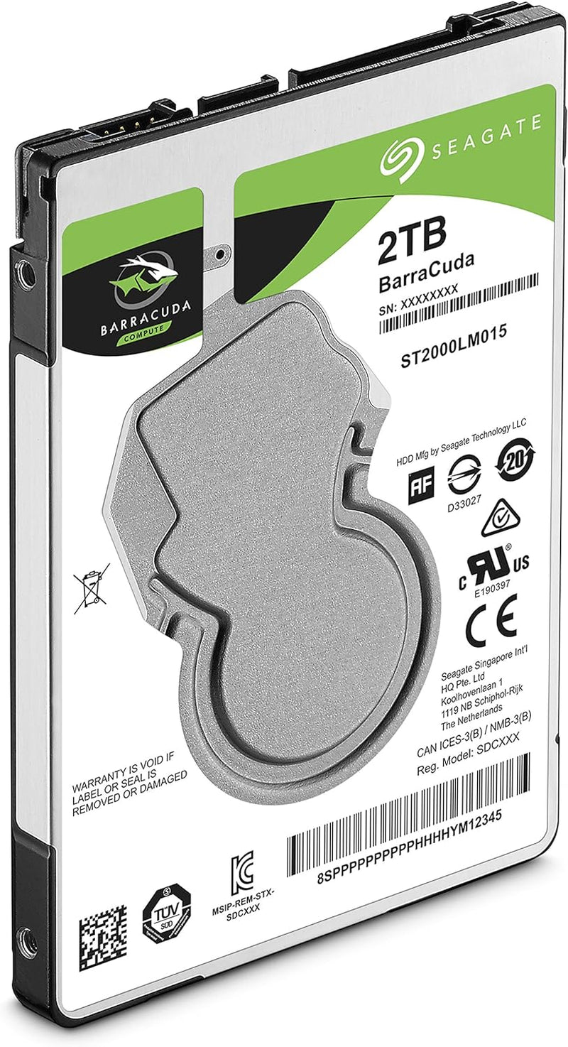 Seagate 2TB Barracuda ST2000LM015 2.5" SATA 5400rpm 256MB Cache HDD