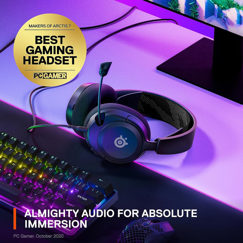SteelSeries Arctis Nova 1 (黑色) 降噪遊戲耳機 (61606)