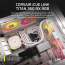 CORSAIR iCUE LINK TITAN 360 RX RGB WHITE 白色 360mm Liquid CPU Cooler CW-9061021-WW