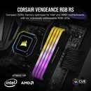 CORSAIR 64GB Kit (2x32GB) VENGEANCE RGB RS CMG64GX4M2E3200C16 DDR4 3200MHz Memory