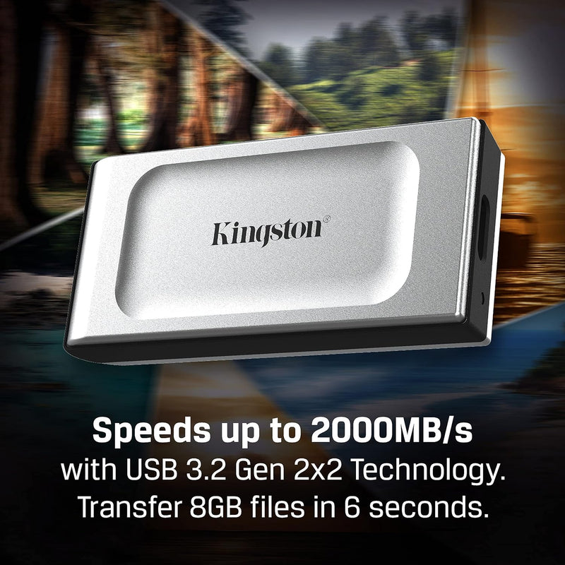 Kingston 1TB XS2000 USB Type-C 3.2 Gen 2x2 Portable SSD SXS2000/1000G