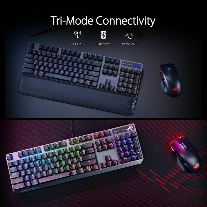 ASUS 華碩 ROG Strix Scope NX Wireless Deluxe 無線機械式電競鍵盤 (紅軸)(90MP02I6-BKUA00)