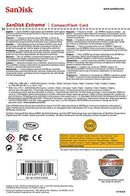 SanDisk 64GB Extreme Compact Flash (VPG-20 UDMA7 Full HD 120MB/s) SDCFXSB-064G-G46 772-3470