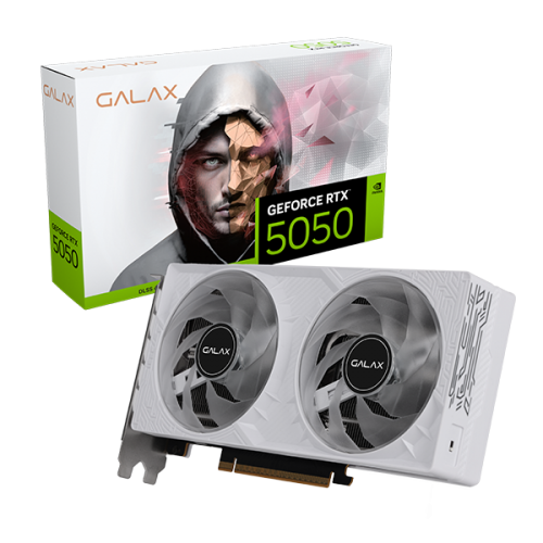GALAX GeForce Series RTX 5050 1-Click OC White 8GB GDDR6