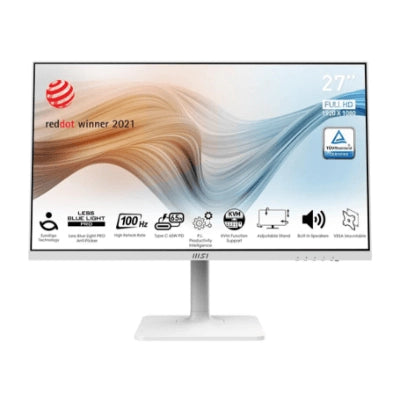 MSI 27" Modern MD272XPW 100Hz FHD IPS (16:9) 顯示器(白色) (MO-MD272XW)