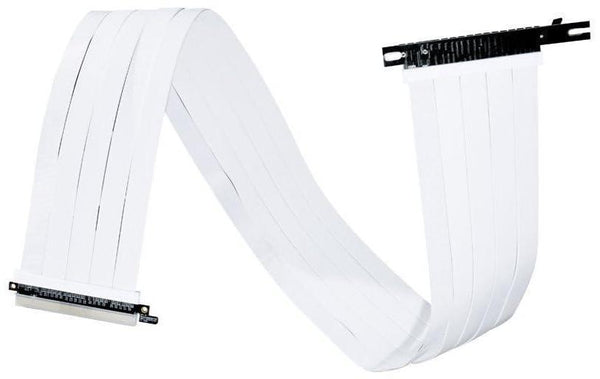 LIAN LI Premium PW-PCIV-4-90W PCI-E 16X 4.0 Extender Riser Cable 900mm - White 