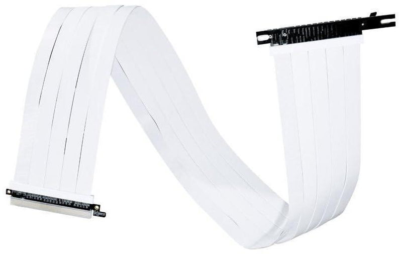 LIAN LI Premium PW-PCIV-4-90W PCI-E 16X 4.0 Extender Riser Cable 900mm - White 