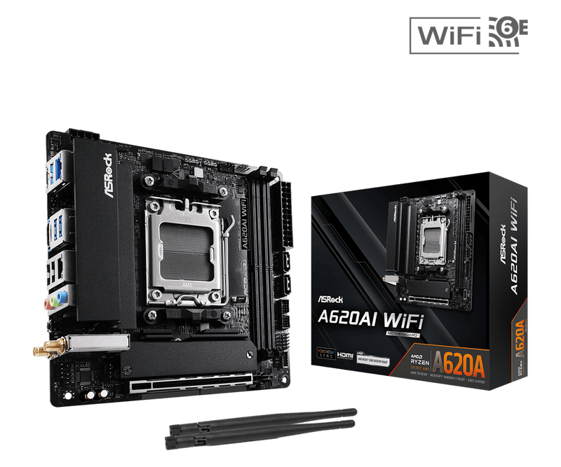 ASRock A620AI WiFi DDR5,Socket AM5 Mini-ITX Motherboard