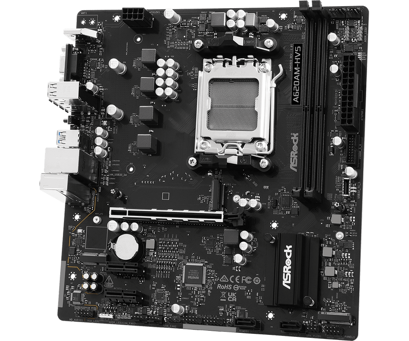 ASRock A620AM-HVS DDR5,Socket AM5 mATX Motherboard