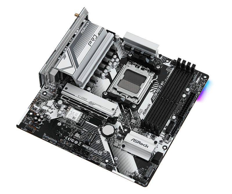 ASRock A620M Pro RS WiFi DDR5,Socket AM5 mATX Motherboard