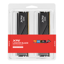 ADATA 32GB Kit (2x16GB) XPG LANCER BLADE RGB Black 黑色 AX5U6000C4816G-DTLABRBK DDR5 CL48 6000MHz Memory AMD EXPO & Intel XMP 3.0 (RM-LBR532B)